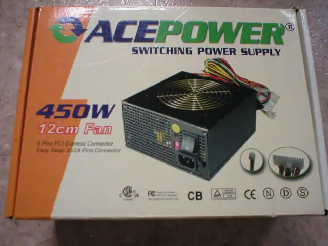 POWER SUPPLY COMPUTER DESKTOP ACE NEUF NEW ORDINATEUR atX in Desktop Computers in Longueuil / South Shore - Image 2