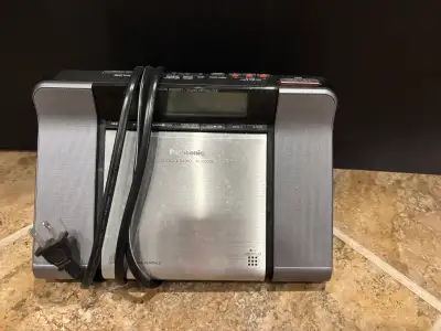 Panasonic CD clock radio, View more
