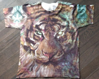 NEW Men's Set 4 Lyfe Digital Tiger T-Shirt Size Large