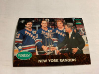 1991-92 Parkhurst French#PHC8 New York Ranger Team Hockey NM-MT