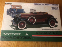 Model A Roadster - 1/20 Scale Metal & Plastic Gabriel Kit #4850