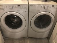 Whirlpool washer dryer set - stackable - delivery 