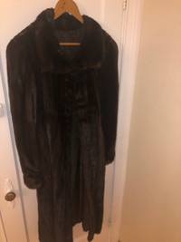 Mink coat for sale - Dark brown 