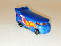 Hot Wheels VW Drag BUS Blue HW Team Logo First Edition 1995 MINT