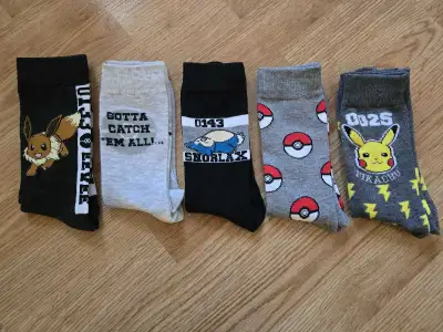 Brand new Pokémon socks, View more