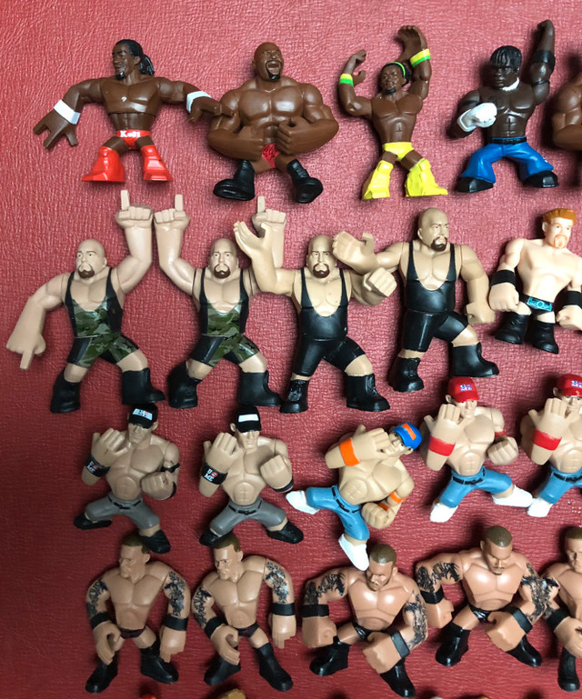 WWE Mattel Rumblers Mini Wrestling Figures WWF NXT Wcw in Arts & Collectibles in Oakville / Halton Region - Image 2