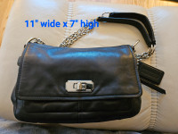 Coach black leather purse