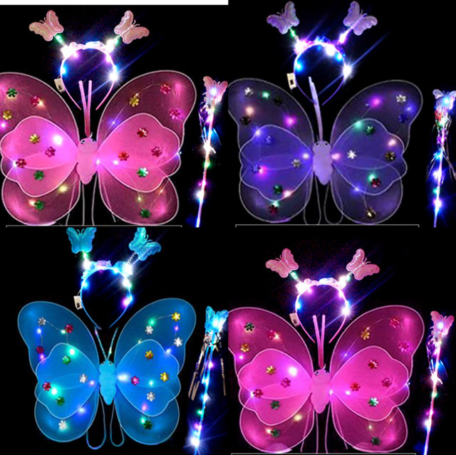 Brand new Led wings headband wand set 3pcs in Toys & Games in City of Toronto