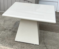 White Indoor OutdoTwo Side Tables - Heavy - 22x22x22”