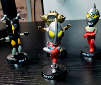 4 Pieces Ultraman Bubblehead mini Figures