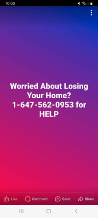 Worried About Losing Your Home? 1-647-562-0953 for HELP