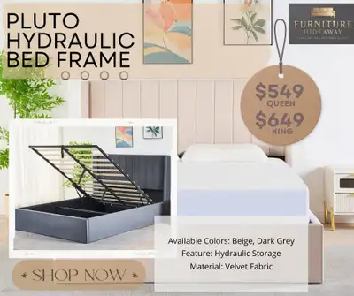 Brand New Hydraulic Bed Frame For Sale!!!, View more