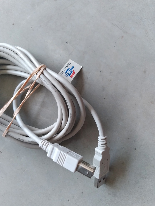 USB CABLE .3METTERS LONG in Cables & Connectors in Windsor Region