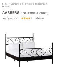 Double Bedframe and Mattress 