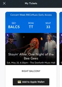 Stayin Alive: One Night of the Beegees concert