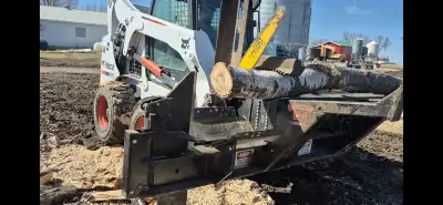 halverson hwp 150 firewood processor for skidsteer for sale. works good and is in good condition. co...