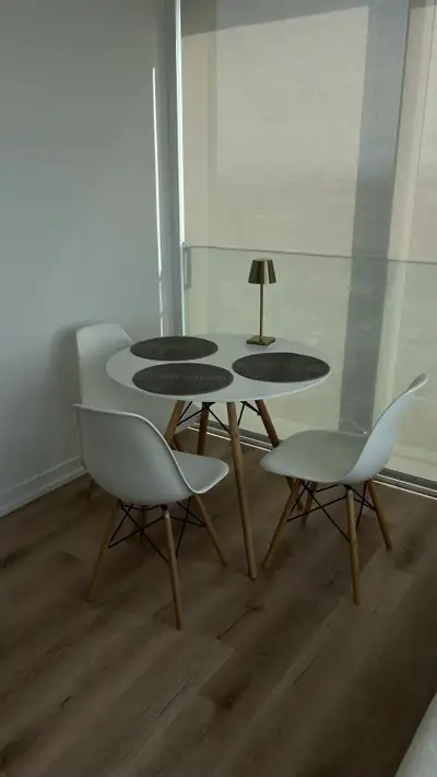 Structube Eiffel White Dining Set  , View more