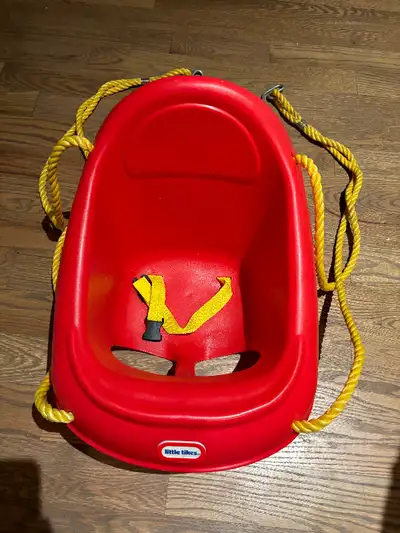 Littlest Tikes Red Baby Swing Outdoor Push Play Tree Yard Hang, View more