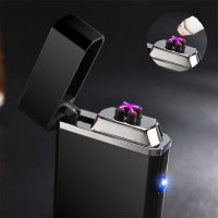 Hot USB Electric Double Arc Lighter Rechargeable Windproof Light