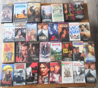 32 VHS Movies. $5 EACH