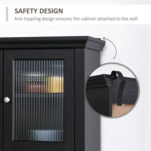 71” Tall Colonial Style Kitchen Pantry Storage Cabinet W/ Adjust in Bookcases & Shelving Units in Markham / York Region - Image 9