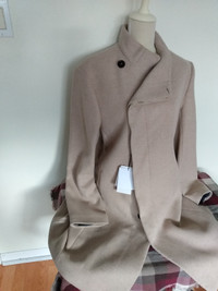 BNWT zara beige asymmetrical coat