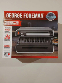 George Foreman smokeless grill