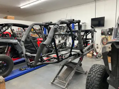 For sale 2023 rzr pro r ultimate 4 seat this will be a frame swap !!! From a 4 sest to a two seater...