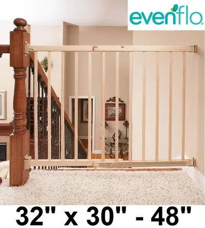 Four point mounting hardware makes installation a cinch Gate swing open: one or both directions maki...