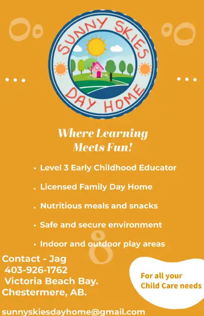 Dear Parents, I am delighted to invite you to an Open house event at Sunny Skies Day Home. Join me f...