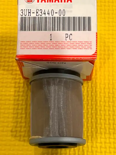 New in Box Factory Original Yamaha oem 3UH-E3440-00-00 OIL CLEANER FILTER fits the following models...