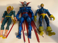 Marvel legends mr sinister,iron fist and cyclops