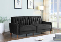 COLORFUL SOFA BED in velvet material -BRAND NEW