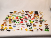 Collection of Vintage Plastic Farm & WIld Animals