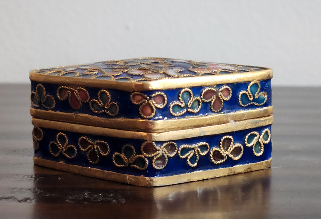 Cloisonné Enamel Jewelry Box in Jewellery & Watches in Kitchener / Waterloo - Image 2