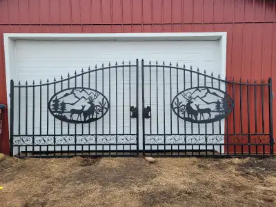 Selling sets of Brand new driveway gates. Each panel is 10 ft long and 7 ft tall at center. Comes wi...
