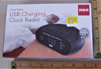 RCA Clock Radio and USB Charging Port