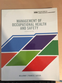 Management of occupational health and sadsty