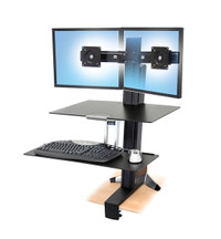 Ergotron WorkFit-S Dual Monitor with Worksurface+ (33-349-200)