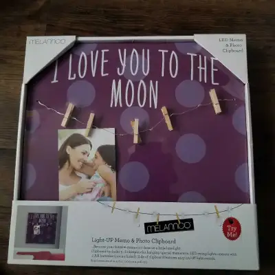Light-Up Memo and Photo Clipboard (Purple), View more