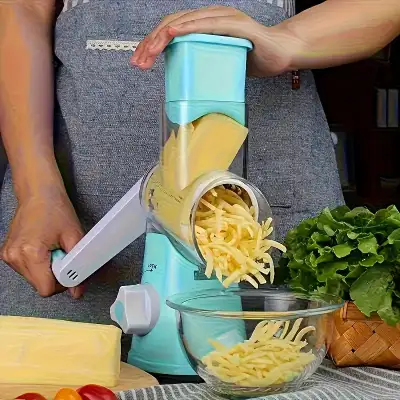 3-in-1 Cheese Grater, Slicer and Fruit Cutter, View more