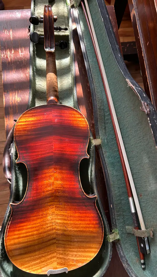 1930-40 Unlabelled German luthier 4/4 violin kit, mint $995, obo62854390566018123