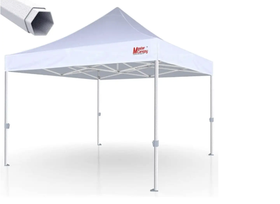 MasterCanopy Premium Commercial Series Canopy, 10x10, White, NEW, View more