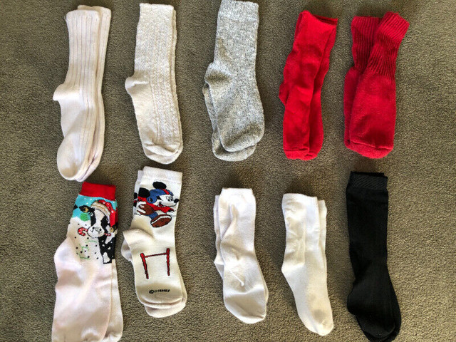 Lot of ladies socks preowned - 10 pairs variety in Women's - Other in Calgary