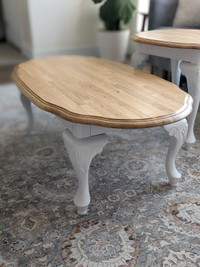 Solid Wood Coffee Table & End Table