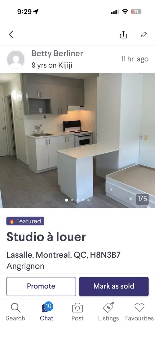 Studio propre lumineux avec tout les détails que ils faut . Wifi electricity et chauffage et l’eau c...