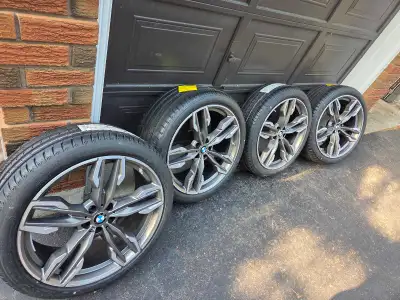 Original BMW X3 G01 & BMW X4 G02 21" Style 718M Staggered Two-Tone Wheels (flawless , refinished), T...