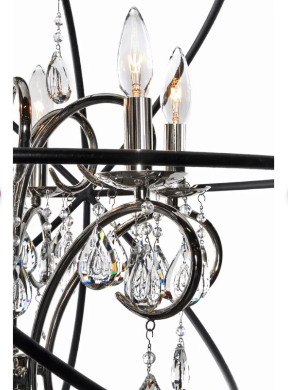 Alden 4 - Light Candle Style Globe Chandelier with Crystal Accen in Indoor Lighting & Fans in Hamilton - Image 3
