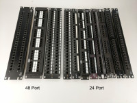 Ethernet Patch Panels Cat5e 24 & 48 Port Server Rack Mount