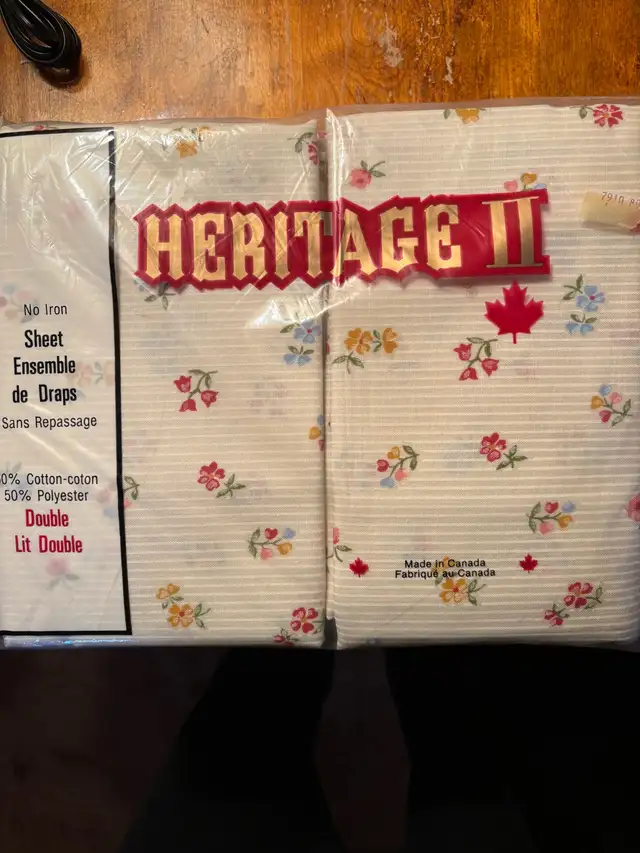 Wabasso and Heritage vintage flat cotton sheets set.  Brand new in Bedding in St. Catharines - Image 3